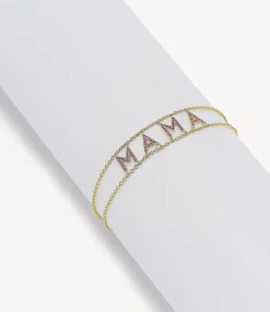 Pink Sapphire ‘Mama' Say Something Bracelet