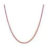 Pink Sapphire Tennis Necklace
