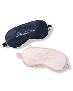 Pink Silk Bridesmaid Sleep Mask