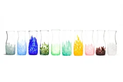 Pink Transparent Spotted Carafe