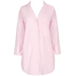 Pinstripe Cotton Boyfriend Shirt