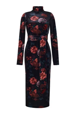 Piper Dress in Eternal Flora Black