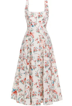Pistilo Midi Dress in Mosqueta