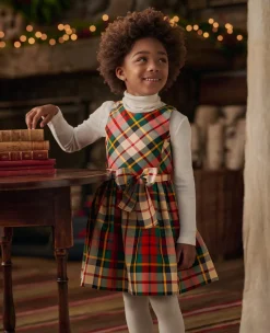 Plaid Taffeta Dress