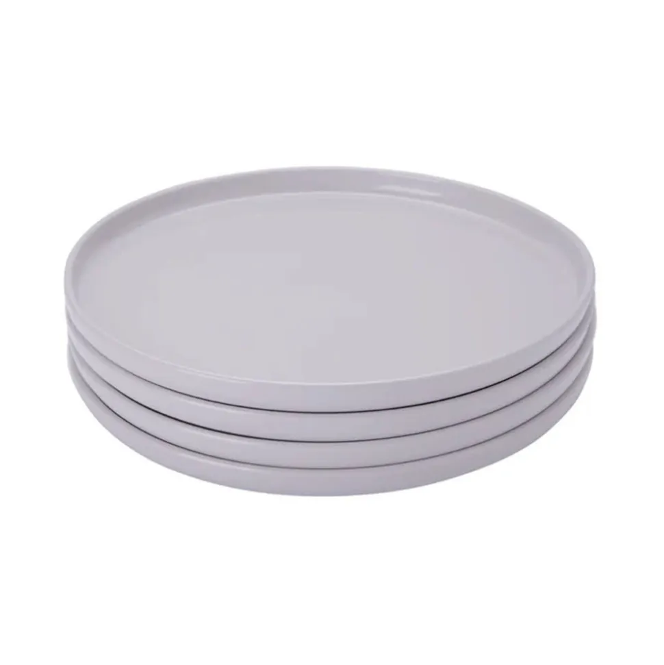 Plates in Gray, Set of 4