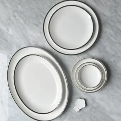 Platinum Edge Oval Platter