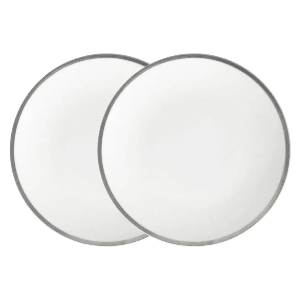 Platinum Edge Plate, Set of 2