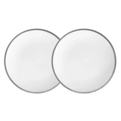 Platinum Edge Plate, Set of 2
