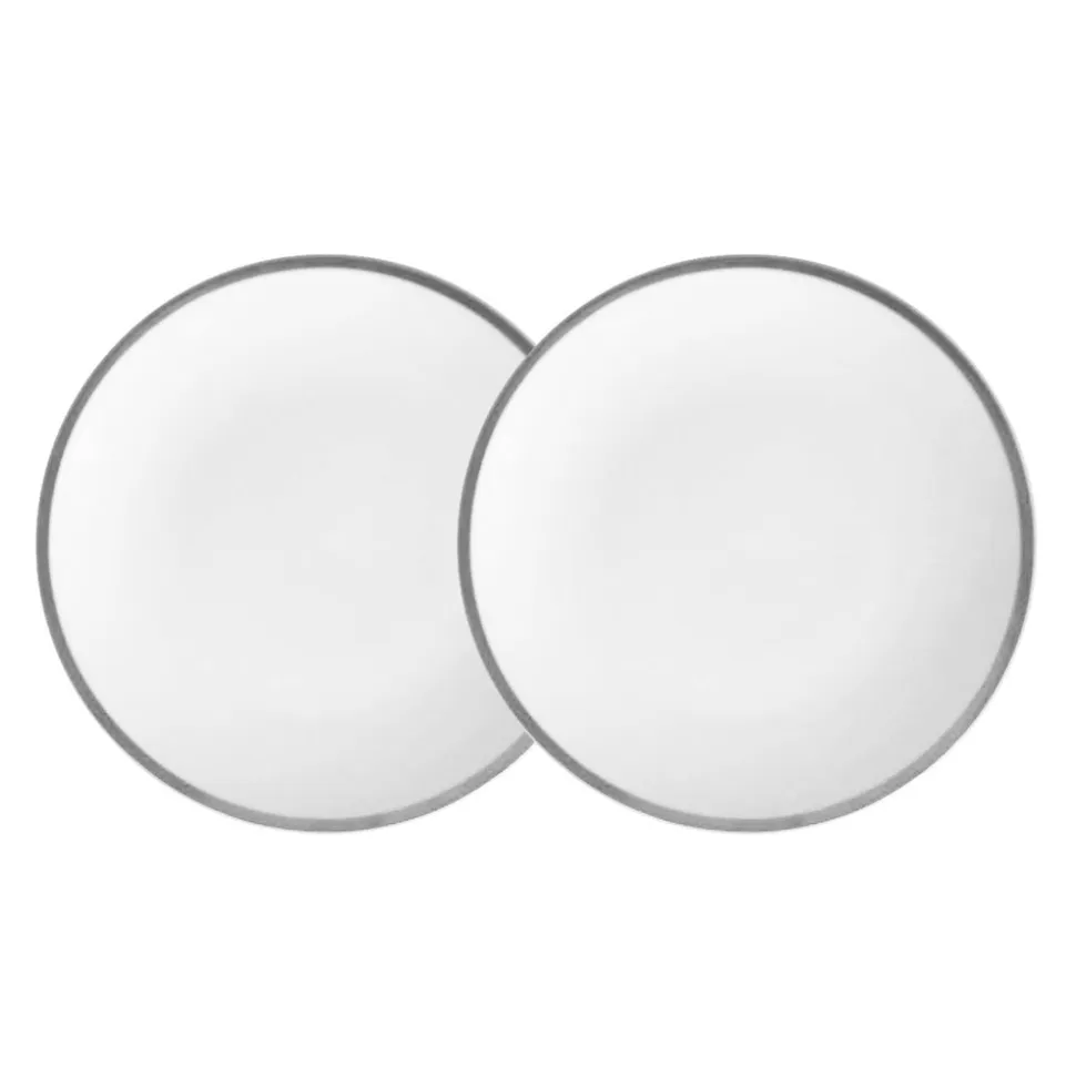 Platinum Edge Plate, Set of 2