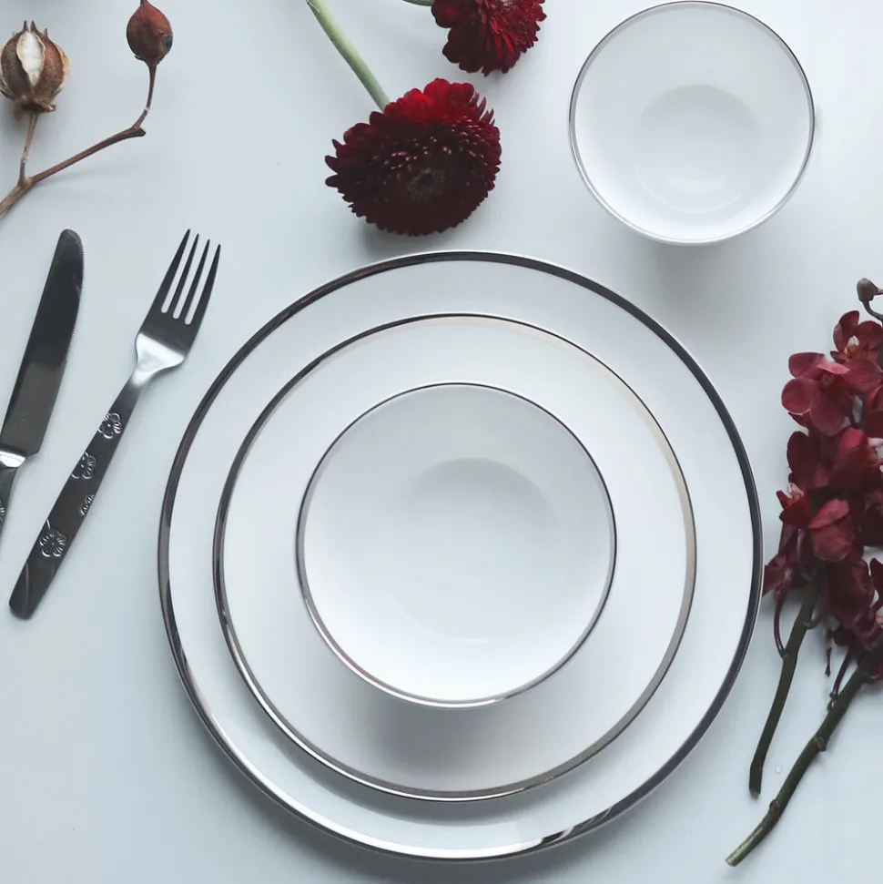 Platinum Edge Plate, Set of 2