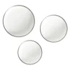 Platinum Edge Set of 3 Canapé Dishes