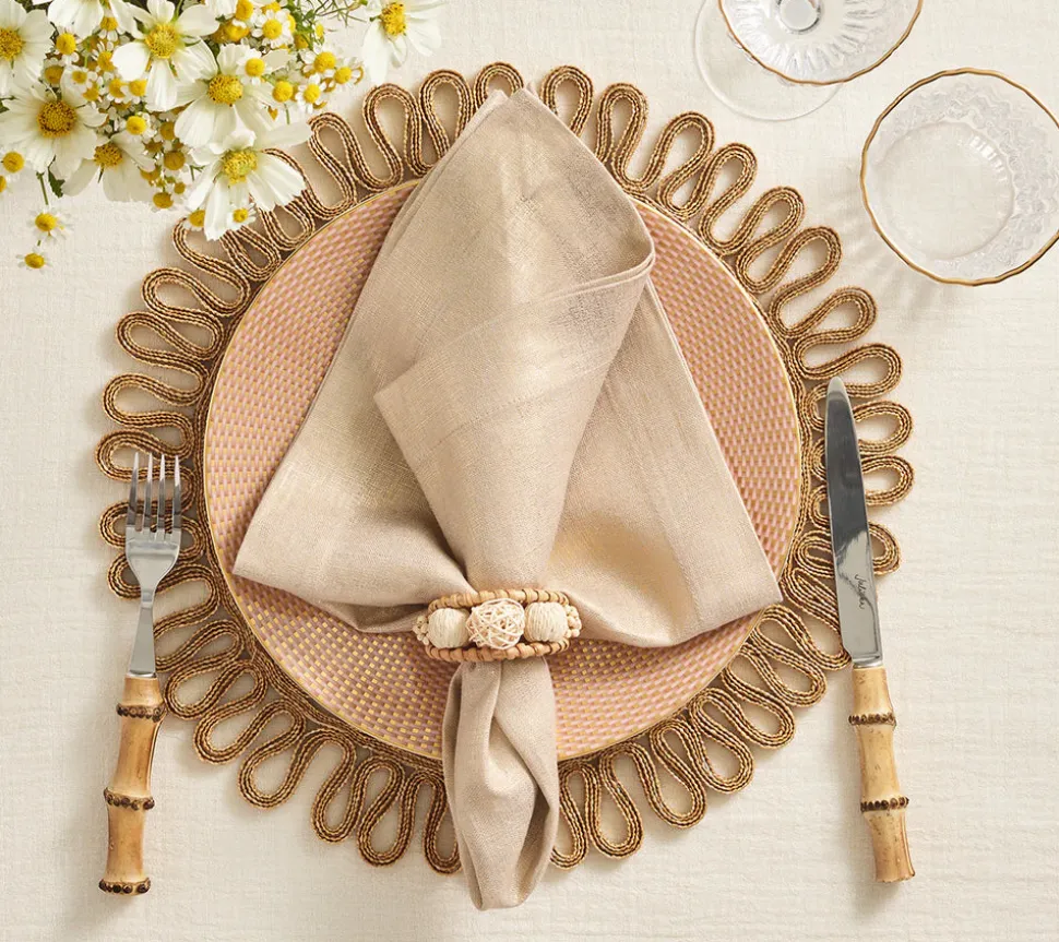 Playa Napkin Ring in Natural, Set of 4