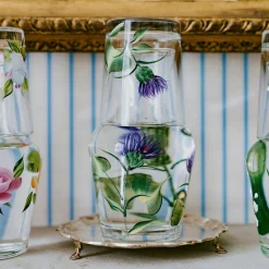 Plume Thistle Carafe And Tumbler