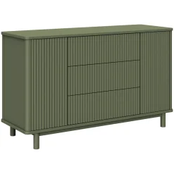 Pogo Tambour Assembled Dresser in Olive