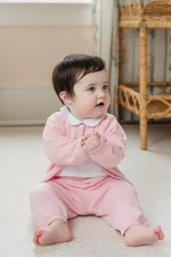Pointelle Knit Set in Light Pink