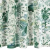 Pomegranate Linen Shower Curtain in Emerald