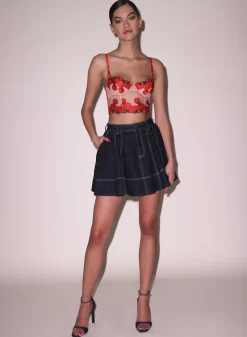 Pomodoro Embroidery Bustier