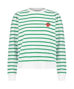 Poppy Top in Kelly Green Stripe