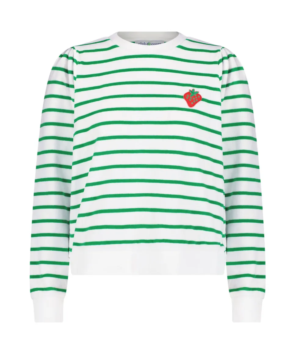Poppy Top in Kelly Green Stripe
