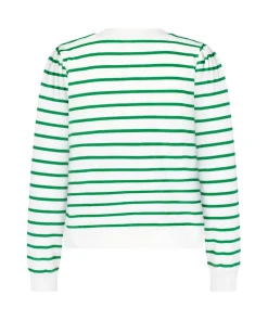 Poppy Top in Kelly Green Stripe