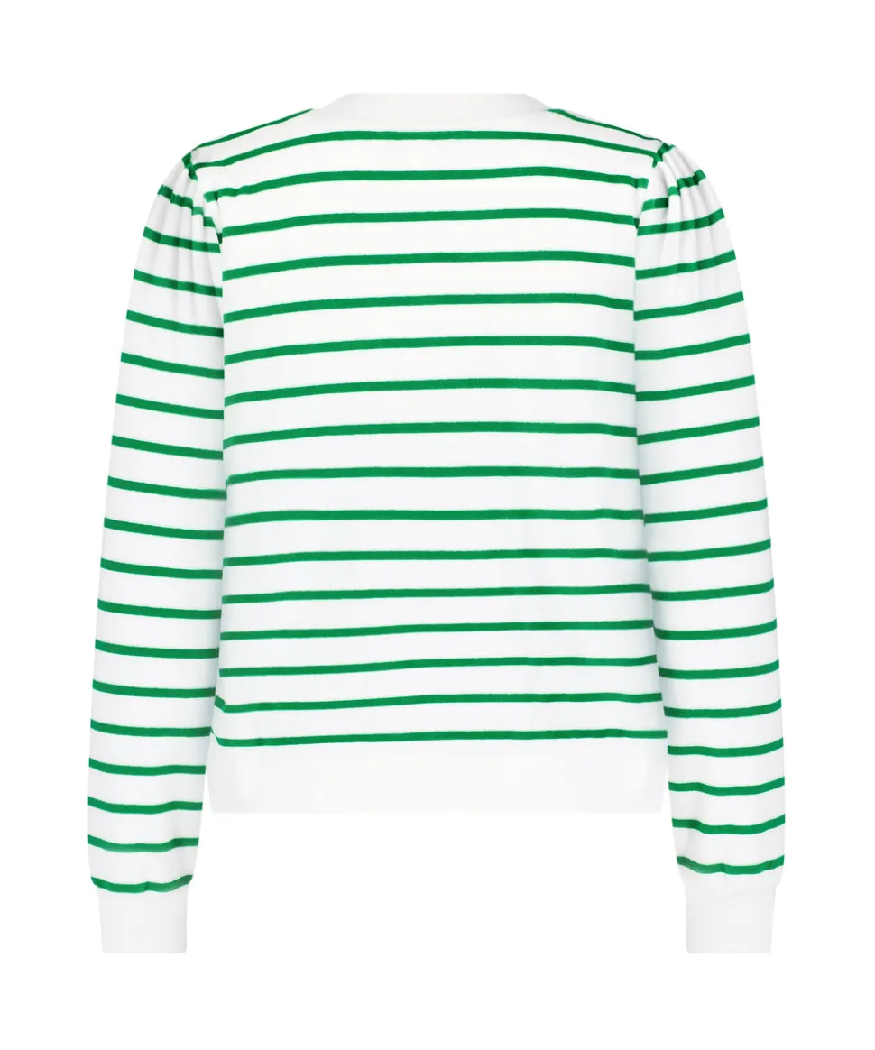 Poppy Top in Kelly Green Stripe