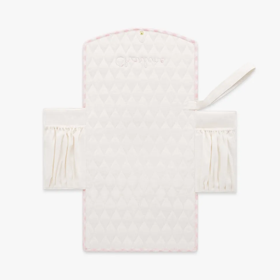 Portable Changing Pad in Pink Gingham