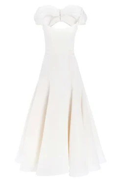 Portia Off White Midi Dress