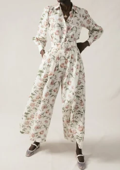 Portia Pant in Peony Print