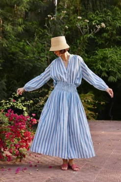 Porto Skirt in Blue Stripe