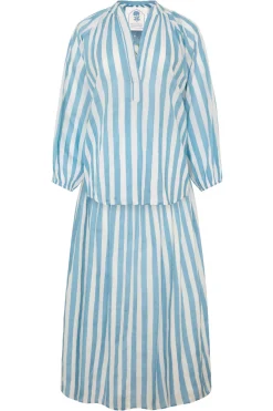 Porto Skirt in Blue Stripe