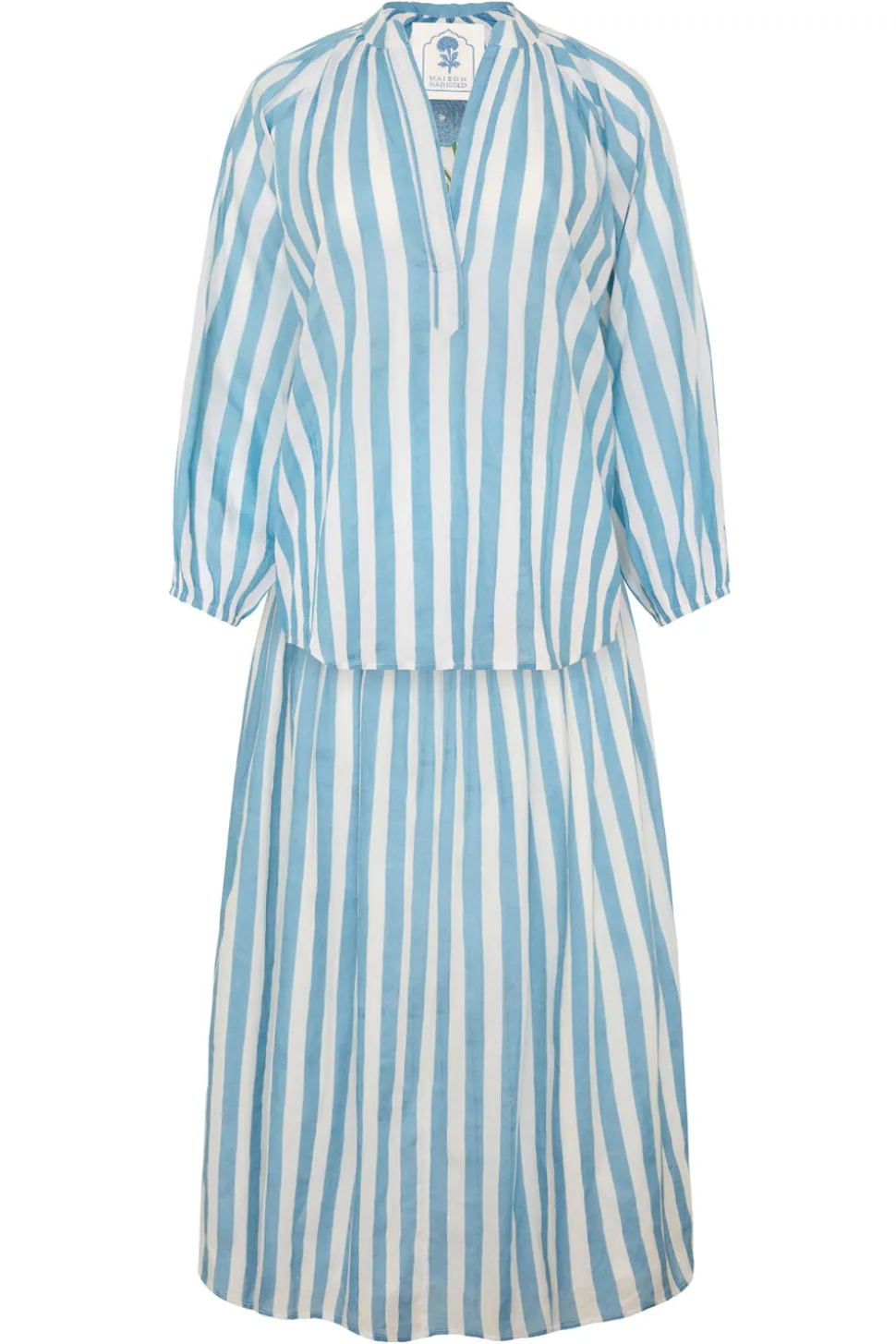 Porto Skirt in Blue Stripe