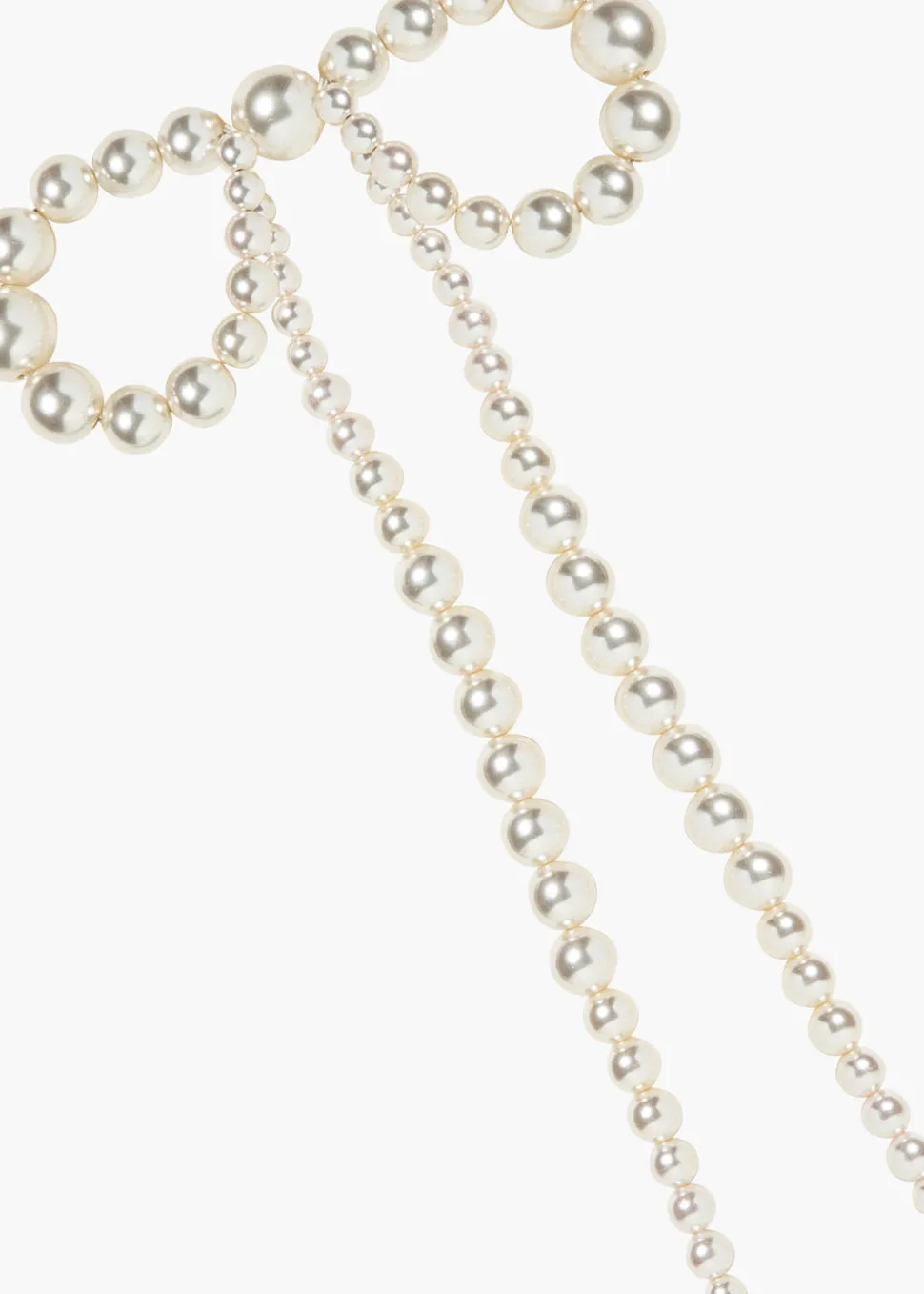 Presley Bow Barrette in Pearl