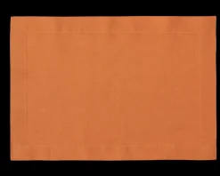 Prism Tangerine Placemat in Linen