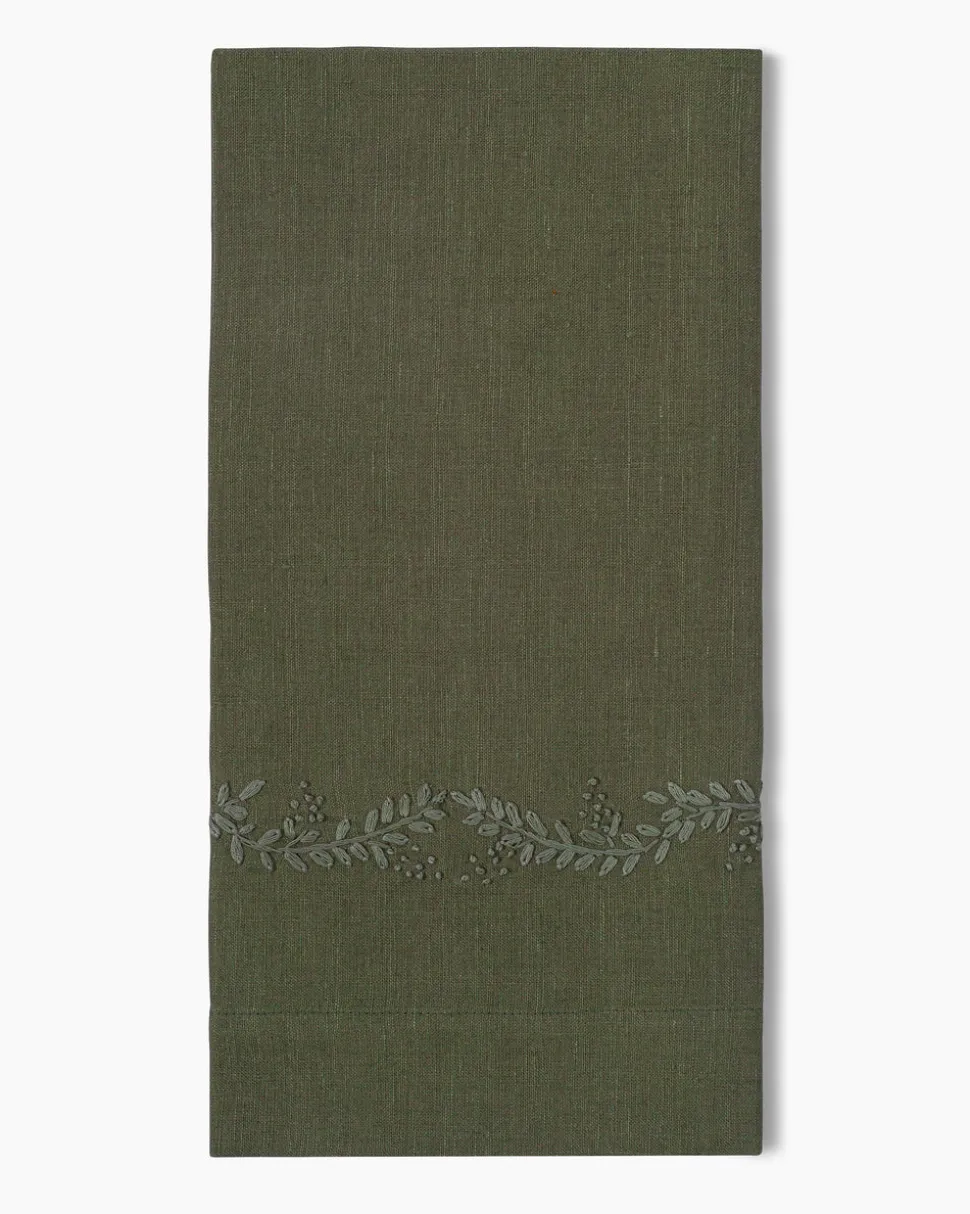 Prism Vine Linen Hand Towel