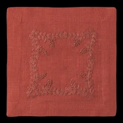 Prism Vine Linen Square Cocktail Napkins