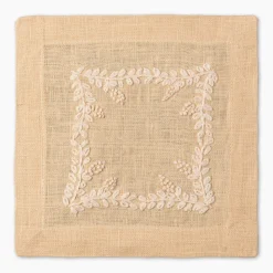 Prism Vine Linen Square Cocktail Napkins