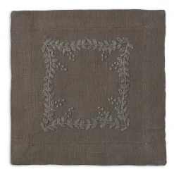 Prism Vine Linen Square Cocktail Napkins