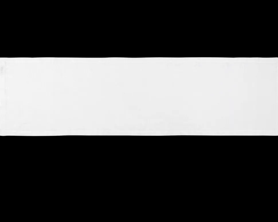 Prism White Table Runner in Linen