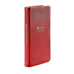 Professional Wine Reference in Garnet Goatskin Leather