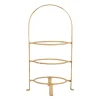 Provence Rattan Whitewash Three Tiered Plate Server