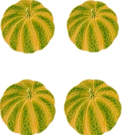 Pumpkin Dessert Plate, Set of 4
