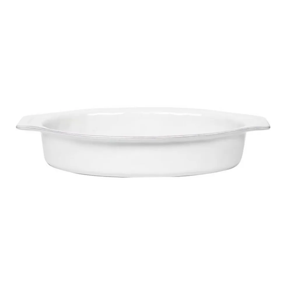 Puro 16" Oval Baker in Whitewash