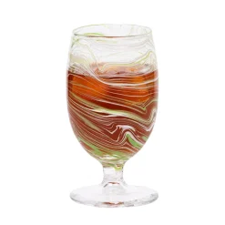 Puro Marbled Goblet in Green