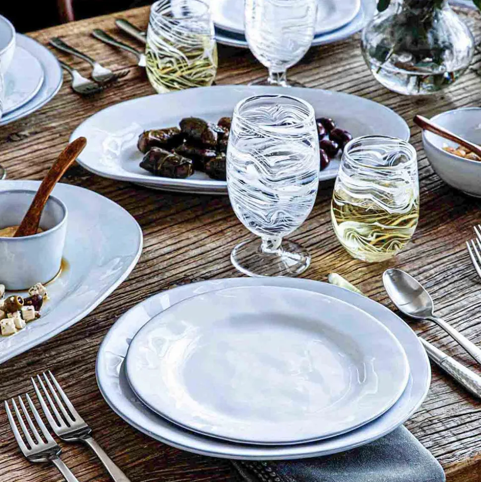 Puro Marbled Goblet in White
