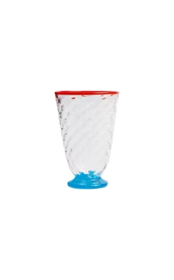 Quilted Glasses in Quilted Multicolor, Set of 4