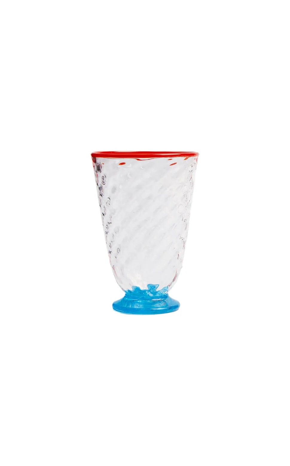 Quilted Glasses in Quilted Multicolor, Set of 4