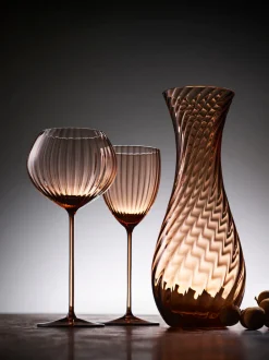 Quinn Amber Red Wine Glasses, Set of 2