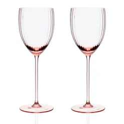 Quinn Rose White Wine Glasses, Set of 2