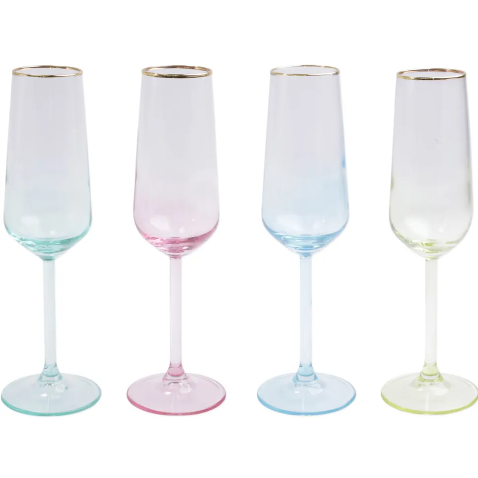Rainbow Champagne Flute