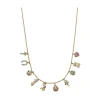 Rainbow Sapphire All The Luck Charm Necklace